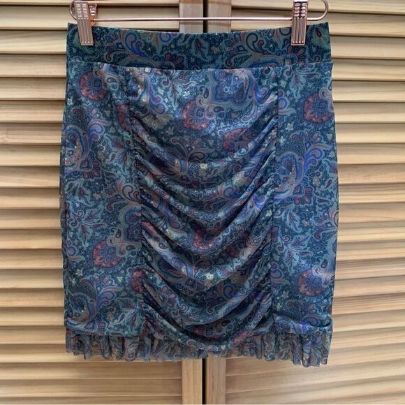 NWT Free People Paisley Skirt XS - Picture 5 of 5